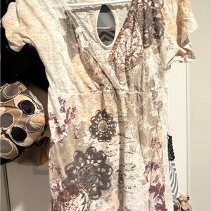 Maurices Cream Lace Detail Top
